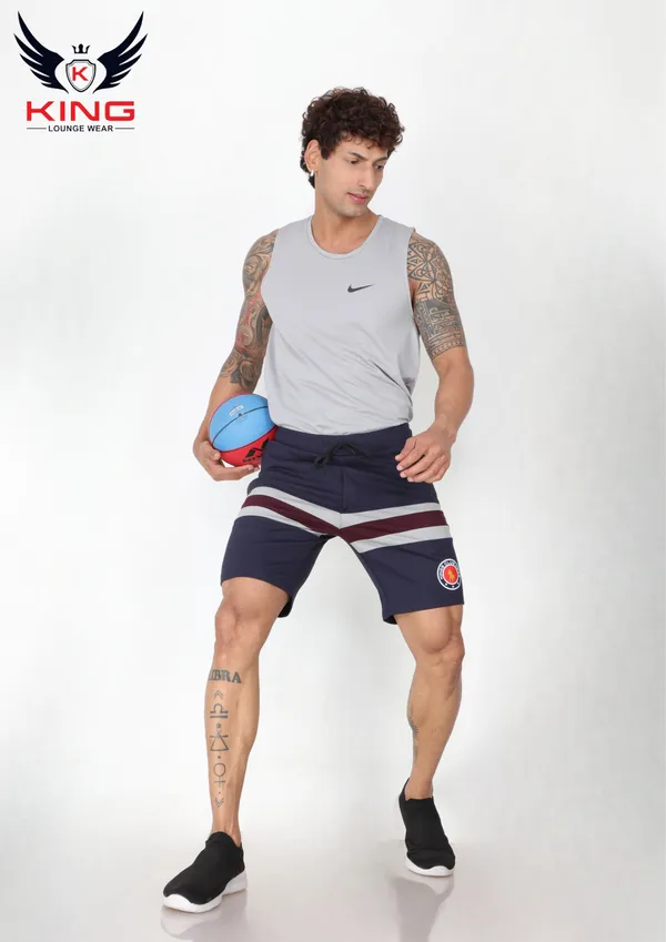 Dark_Grey_Casual_Wear_Regular_Fit_Lycra_Shorts_For_Men