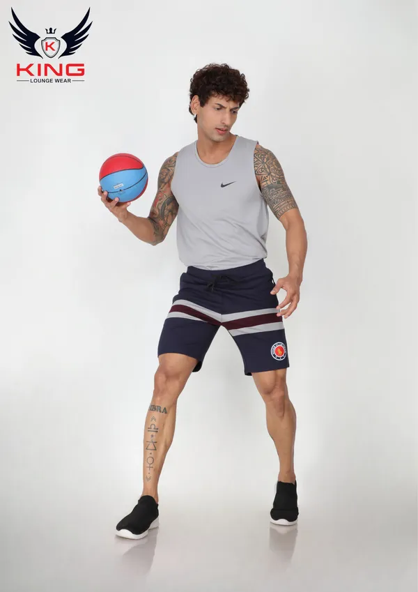 Dark_Grey_Casual_Wear_Regular_Fit_Lycra_Shorts_For_Men