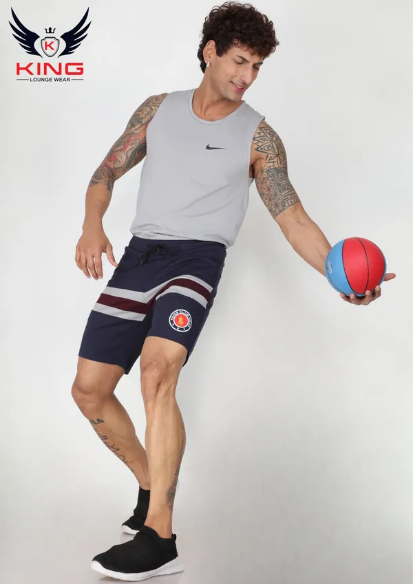 Dark_Grey_Casual_Wear_Regular_Fit_Lycra_Shorts_For_Men