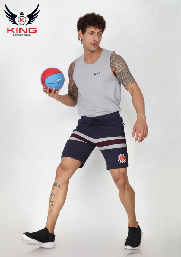 Dark_Grey_Casual_Wear_Regular_Fit_Lycra_Shorts_For_Men