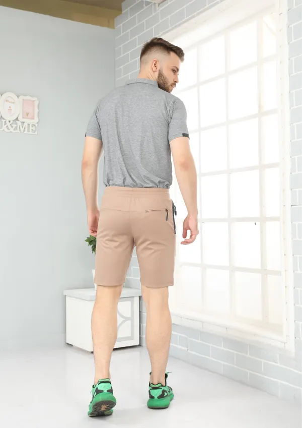 Beige_Casual_Wear_Regular_Fit_4_Way_Lycra_Shorts_For_Men
