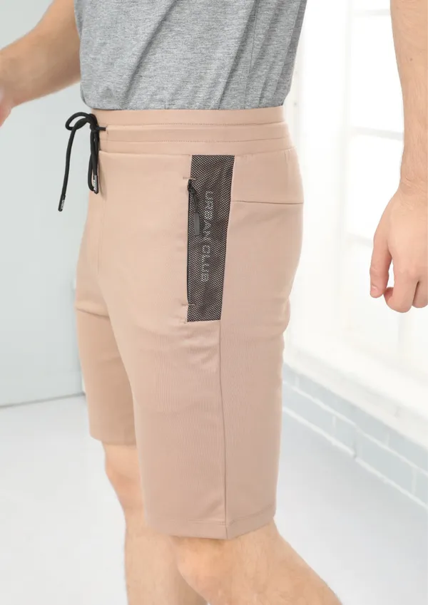 Beige_Casual_Wear_Regular_Fit_4_Way_Lycra_Shorts_For_Men