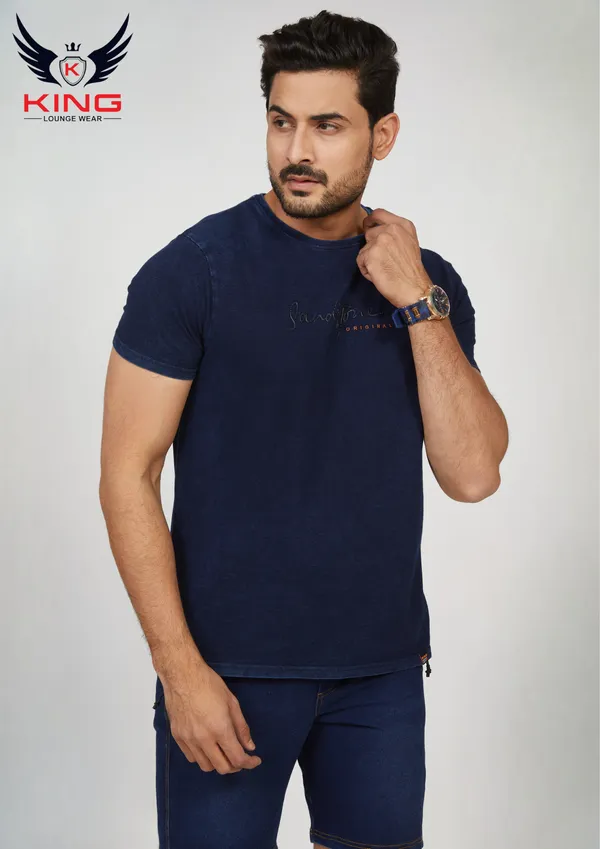 Indigo_Casual_Regular_Fit_Denim_T-Shirt_For_Men