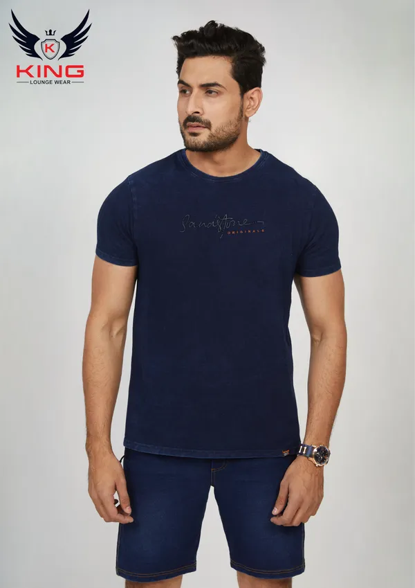 Indigo_Casual_Regular_Fit_Denim_T-Shirt_For_Men