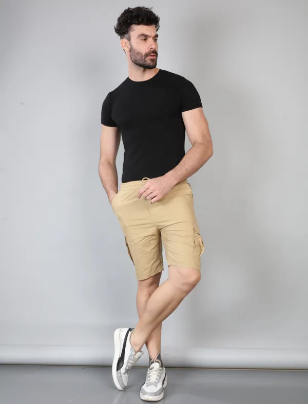 KING_LOUNGE_WEAR_Casual_Regular_Fit_Textile_Cotton_Shorts_for_Men_(Beige)