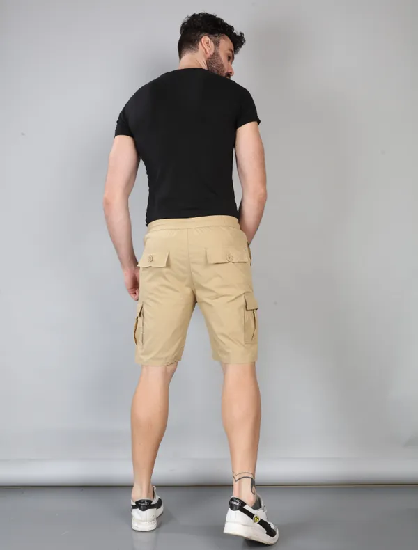 KING_LOUNGE_WEAR_Casual_Regular_Fit_Textile_Cotton_Shorts_for_Men_(Beige)