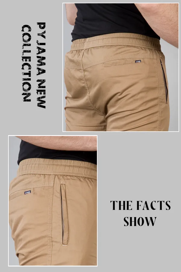 Khaki_Cotton_Comfortable_Casual_Wear_Regular_Fit_Textile_Cargo_Pants_for_Men