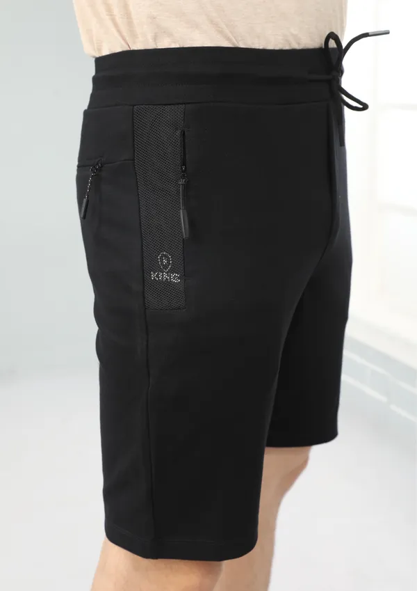 Black_Casual_Wear_Regular_Fit_4_Way_Lycra_Shorts_For_Men
