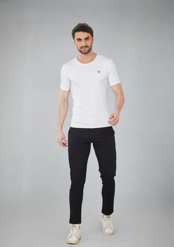 White_Sports_Wear_Slim_Fit_Dri-Fit_T-Shirt_For_Men
