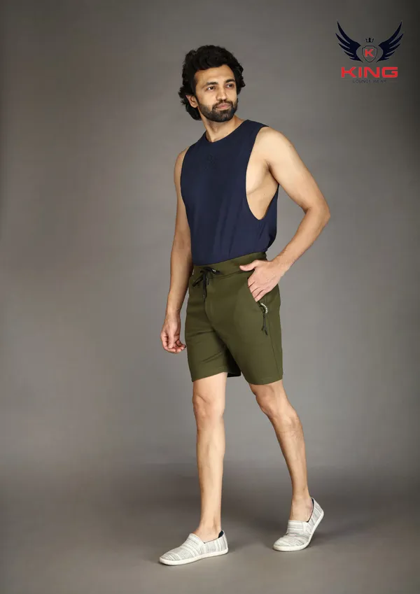 Olive_Casual_Wear_Regular_Fit_Hosiery_Shorts_For_Men