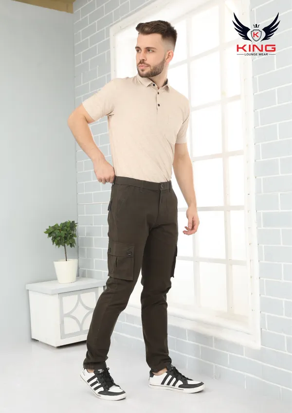 Olive_Casual_Wear_Regular_Fit_Textile_Cotton_Cargo_Pants_For_Men