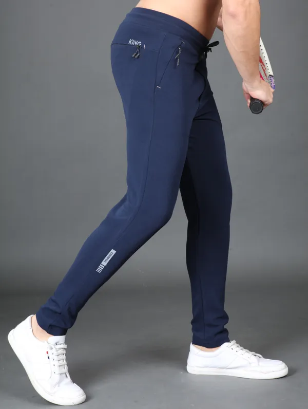Navy_Sports_Wear_Slim_Fit_Dri-Fit_Track_Pants_for_Men