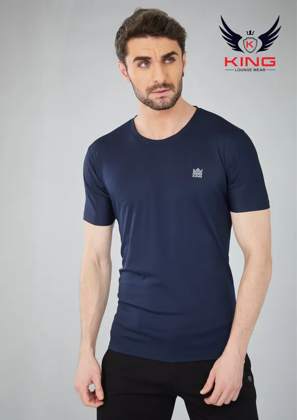 Navy_Sports_Wear_Slim_Fit_Regular-Fit_T-Shirt_For_Men