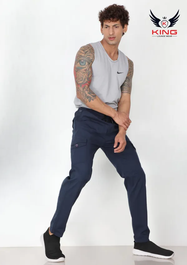 Navy_Cotton_Casual_Wear_Regular_Fit_Cargo_For_Men