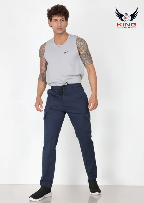 Navy_Cotton_Casual_Wear_Regular_Fit_Cargo_For_Men