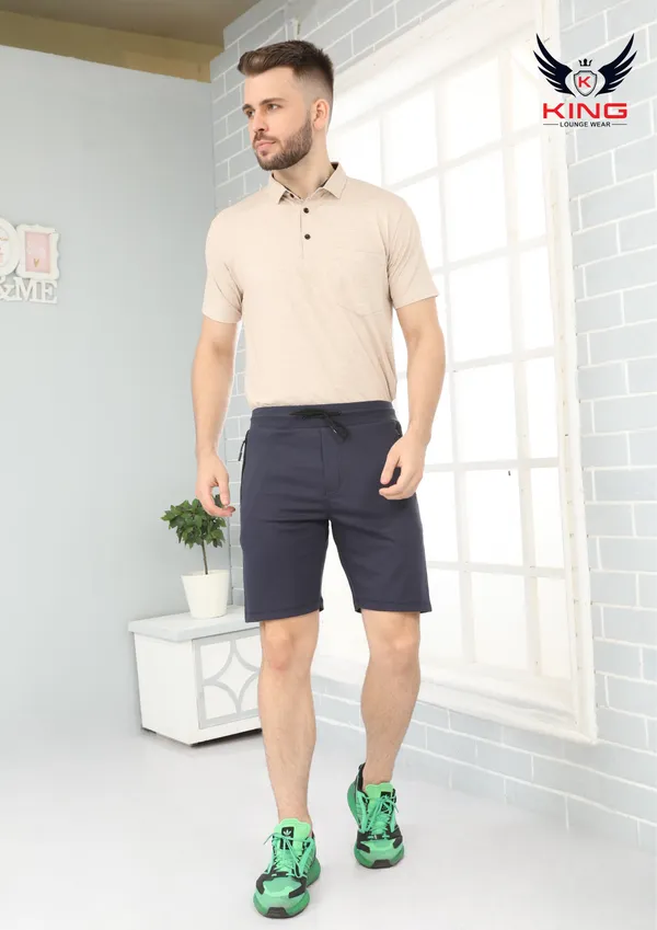 Dark_Grey_Casual_Wear_Regular_Fit_4_Way_Lycra_Shorts_For_Men