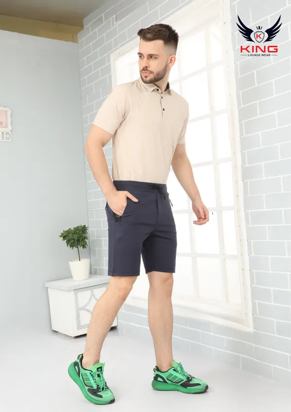 Dark_Grey_Casual_Wear_Regular_Fit_4_Way_Lycra_Shorts_For_Men
