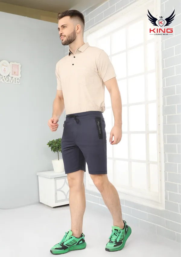Dark_Grey_Casual_Wear_Regular_Fit_4_Way_Lycra_Shorts_For_Men