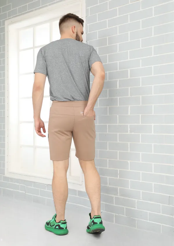 Beige_Casual_Wear_Regular_Fit_4_Way_Lycra_Shorts_For_Men