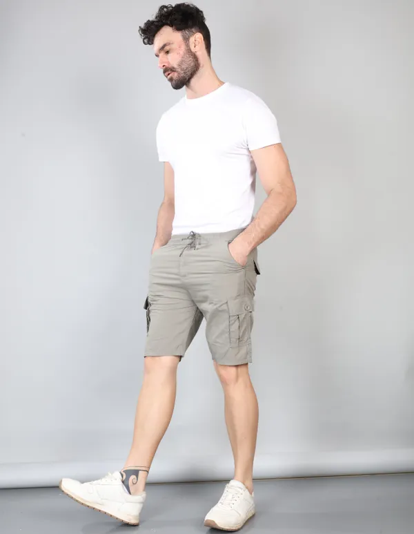 KING_LOUNGE_WEAR_Casual_Regular_Fit_Textile_Cotton_Shorts_for_Men_(Dark_Grey)