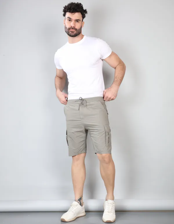 KING_LOUNGE_WEAR_Casual_Regular_Fit_Textile_Cotton_Shorts_for_Men_(Dark_Grey)