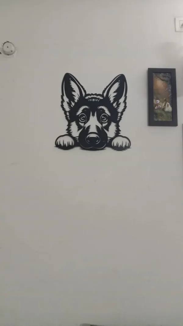The_Cute_Puppy_Metal_Wall_Art_45_X_45_CM