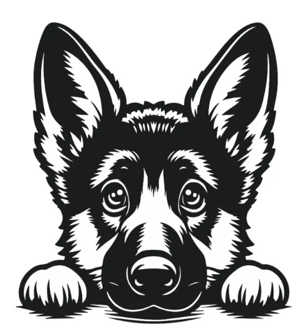 The_Cute_Puppy_Metal_Wall_Art_45_X_45_CM