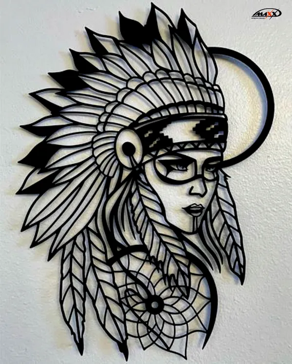 Tribal_Women_Metal_Wall_Art_30_X_45_CM