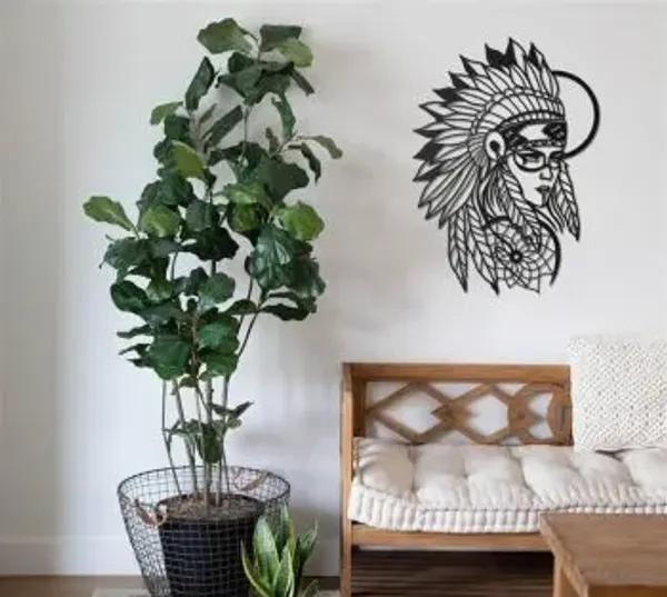 Tribal_Women_Metal_Wall_Art_30_X_45_CM