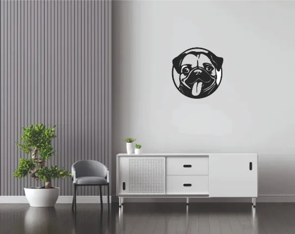 Puppy_Face_Metal_Wall_Art_45_X_45_CM