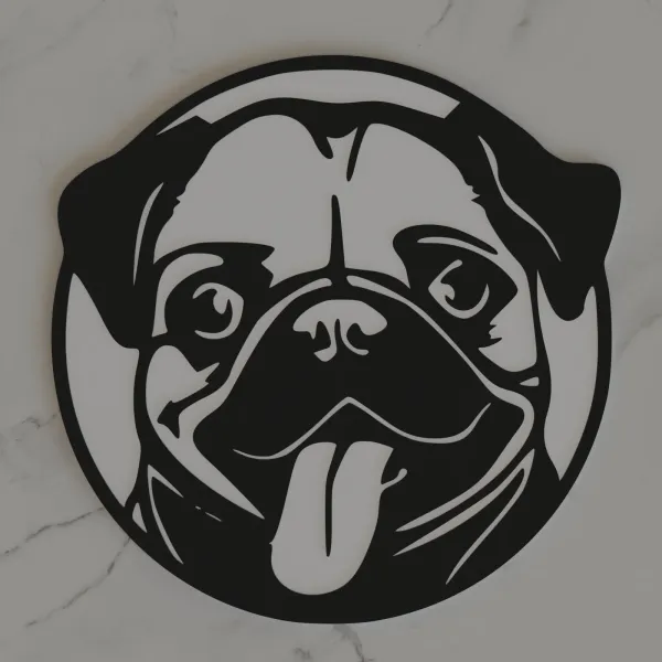 Puppy_Face_Metal_Wall_Art_45_X_45_CM