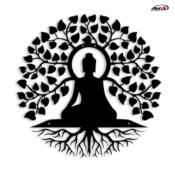 Buddha_With_Tree_Metal_Wall_Art_45_X_45_CM