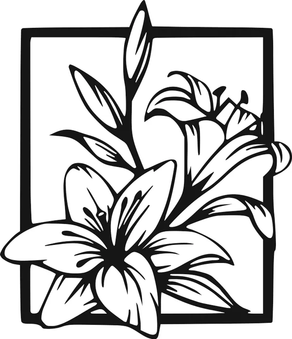 Stylish_Flower,_Lily_Metal_Wall_Art_40_X_50_CM
