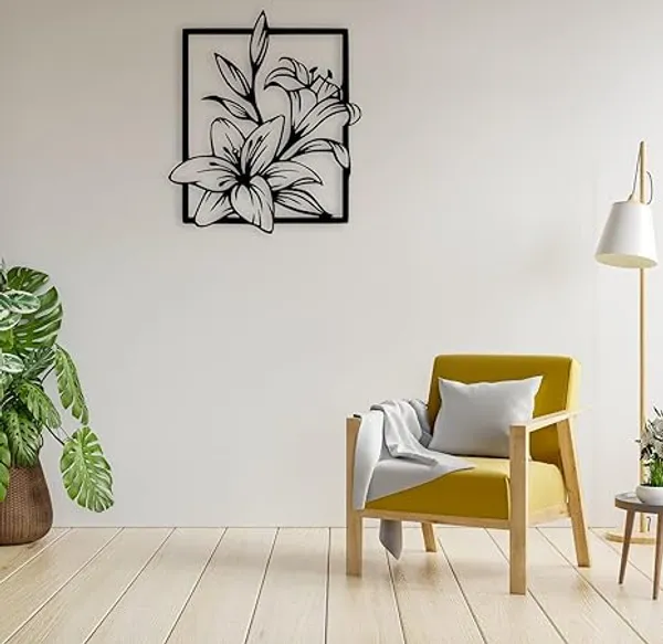 Stylish_Flower,_Lily_Metal_Wall_Art_40_X_50_CM