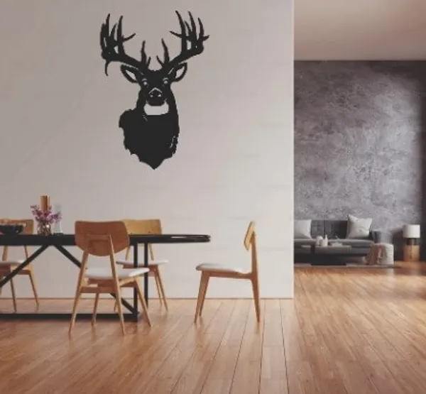 Black_Deer_Head_Metal_Wall_Art_30_X_60_CM