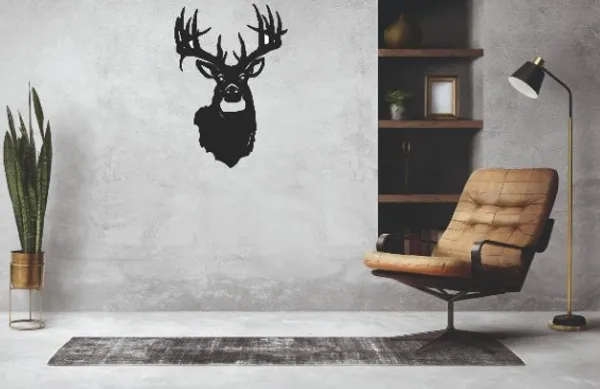 Black_Deer_Head_Metal_Wall_Art_30_X_60_CM