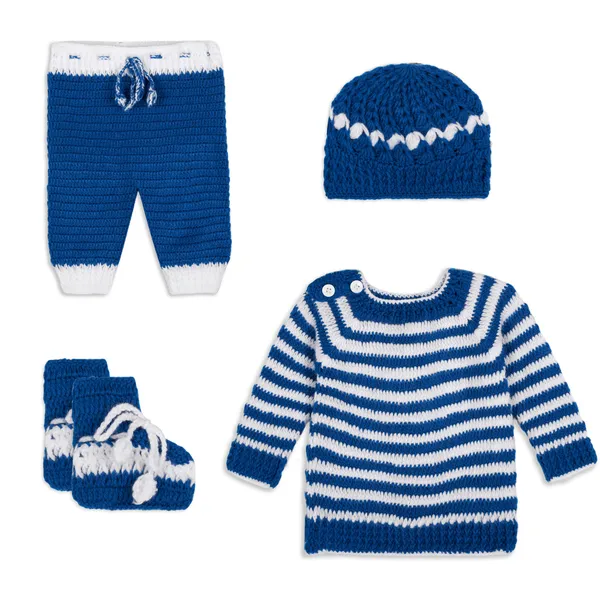 Multicolor_Unisex_Full_Sleeves_Sweater_With_Pajama_Set_Cap_And_Booties_Crochet_For_Kids