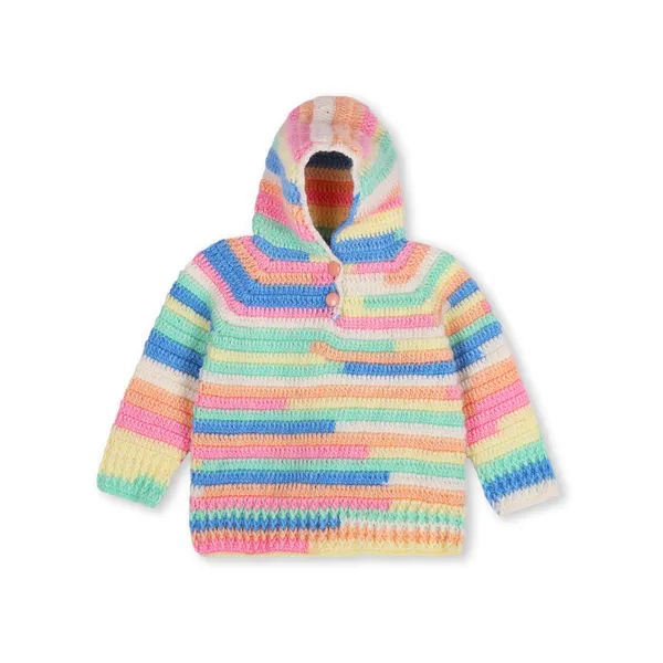 Multicolor_Unisex_Full_Sleeves_Sweater_With_Cap_And_Booties_Crochet_For_Kids