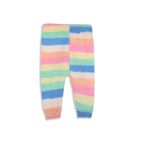 Peach_Sweater_For_Kids_|_Unisex_|_Full_Sleeves_With_Pajama_Set_Cap_And_Booties_Crochet