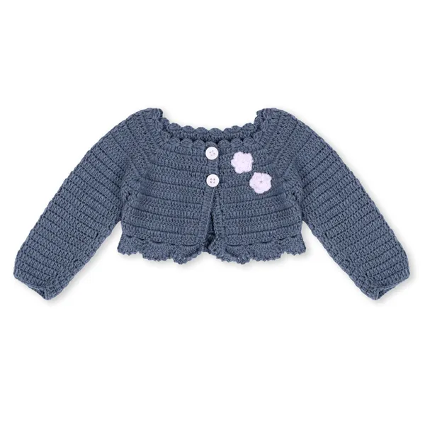 Grey_Full_Sleeves_Frock_Sweater_Set_With_Shrug_Cap_And_Booties_Crochet_For_Girls