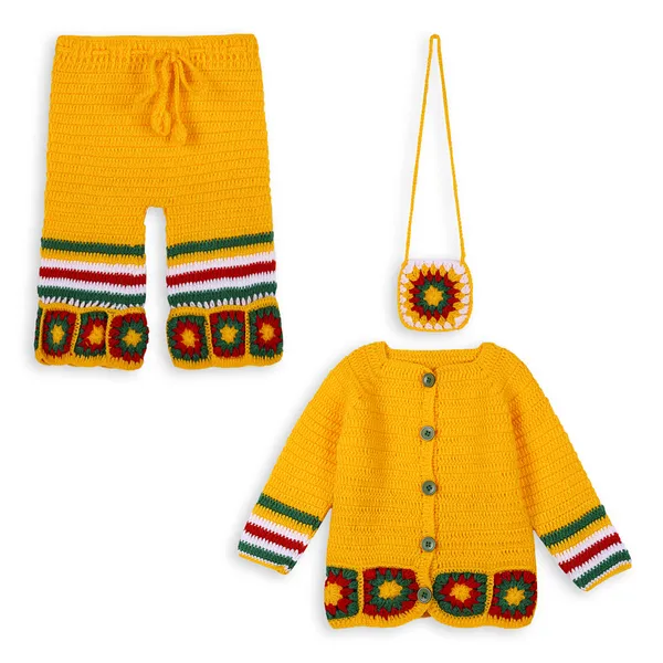 Yellow_Full_Sleeves_Sweater_With_Palazzo_Set_And_Bag_Crochet_For_Girls