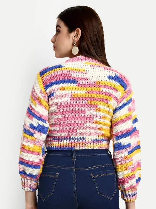 Printed_Pullover_Sweater_For_Women_|_Self_Design_Round_Neck_Long_Sleeves_Ribbed_Hem