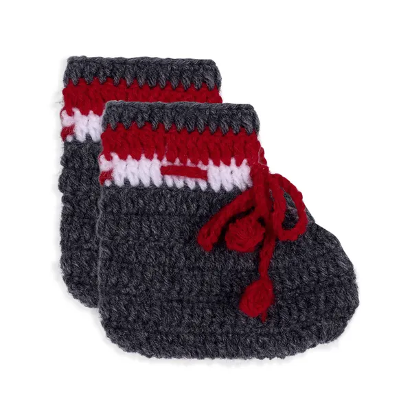 Red_Sweater_For_Kids_|_Unisex_|_Full_Sleeves_With_Pajama_Set_Cap_And_Booties_Crochet