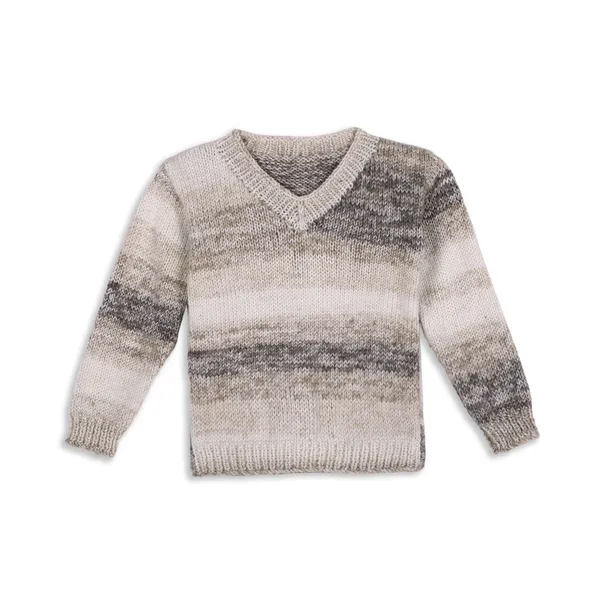 Multicolor_Unisex_Full_Sleeves_Knitted_Sweater_With_Pajama_Set_Cap_And_Booties_For_Kids