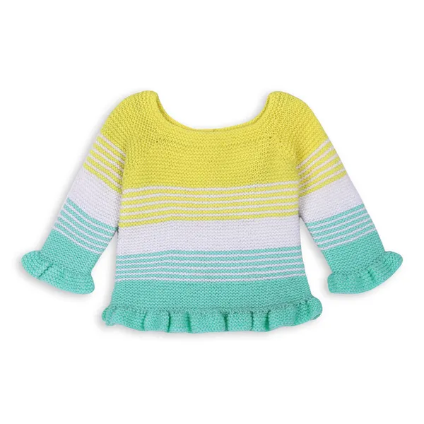 Multicolor_Full_Sleeves_Sweater_With_Pajama_Set_Crochet_For_Girls