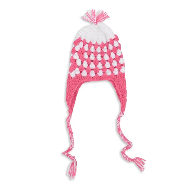 Pink_Full_Sleeves_Frock_Sweater_With_Cap_Crochet_For_Girls