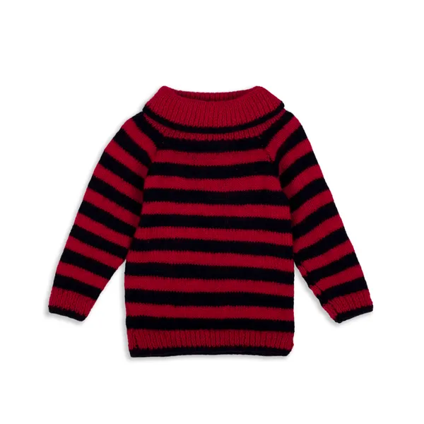 Multicolor_Sweater_For_Kids_|_Unisex_|_Full_Sleeves_With_Dungaree_Set_And_Booties_Crochet