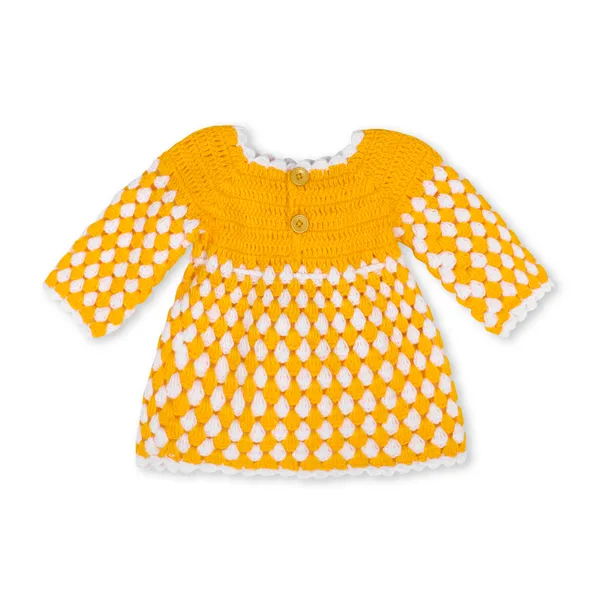 Yellow_Full_Sleeves_Frock_Sweater_Set_With_Bag_Cap_And_Booties_Crochet_For_Girls