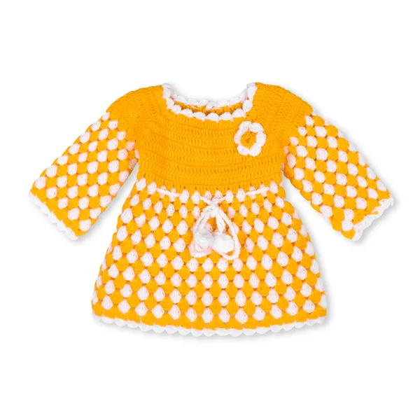 Yellow_Full_Sleeves_Frock_Sweater_Set_With_Bag_Cap_And_Booties_Crochet_For_Girls