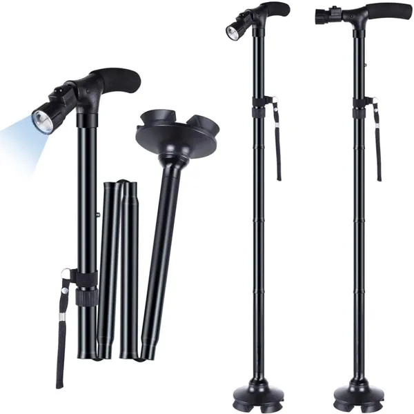 Collapsible_Walking_Stick_with_Led_Light